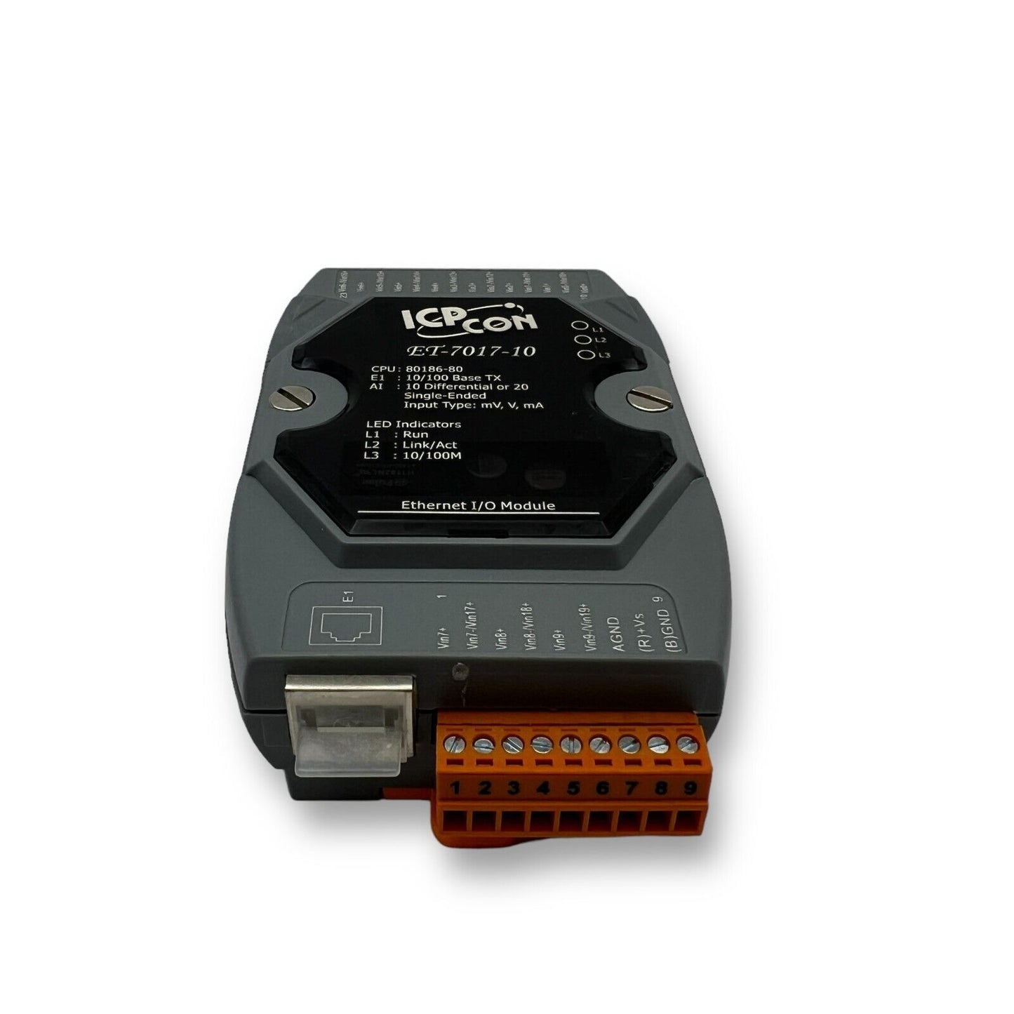 ICP DAS ET-7017-10 Data Acquisition Ethernet I/O Module with 10/20-ch AI - Premium from ICP - Just $284.05! Shop now at Engtechsupplies