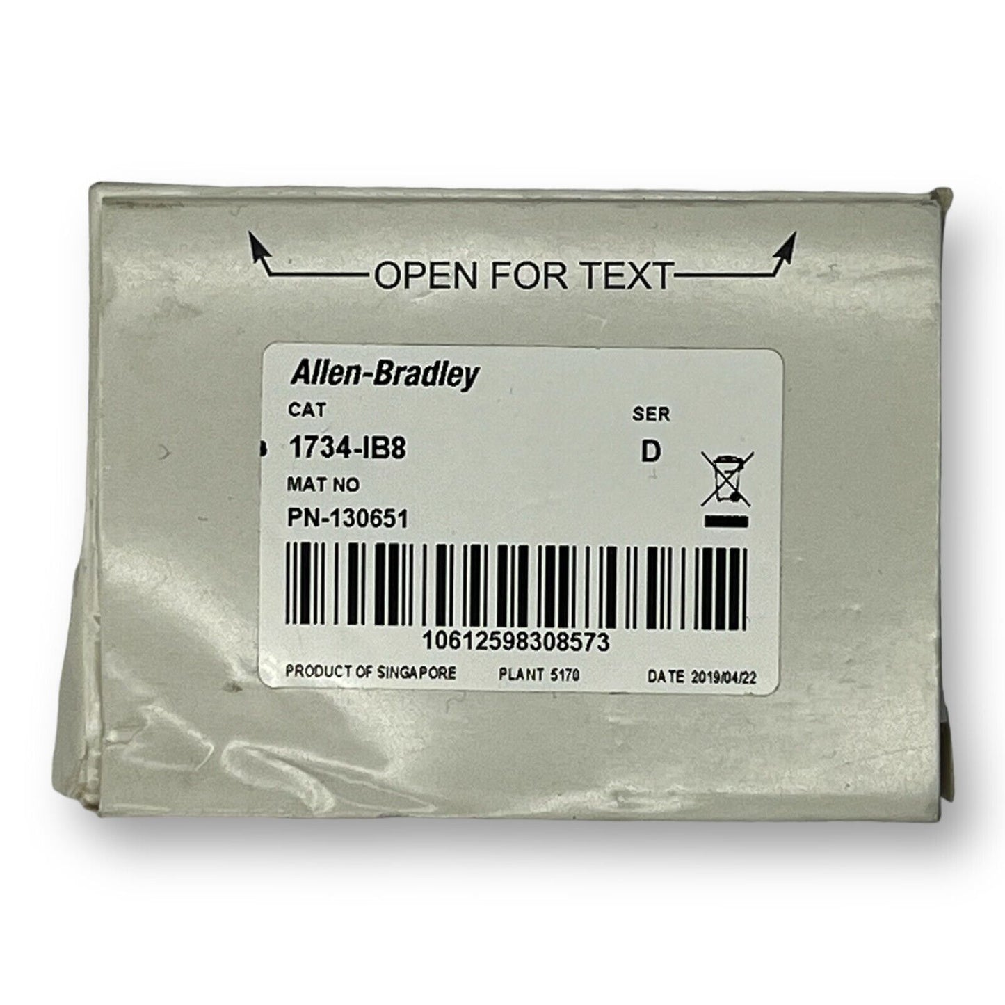 NEW Allen Bradley 1734-IB8 Point I/O Digital Input Module SER D 1734IB8 - USA - Premium from Allen-Bradley - Just $61.75! Shop now at Engtechsupplies