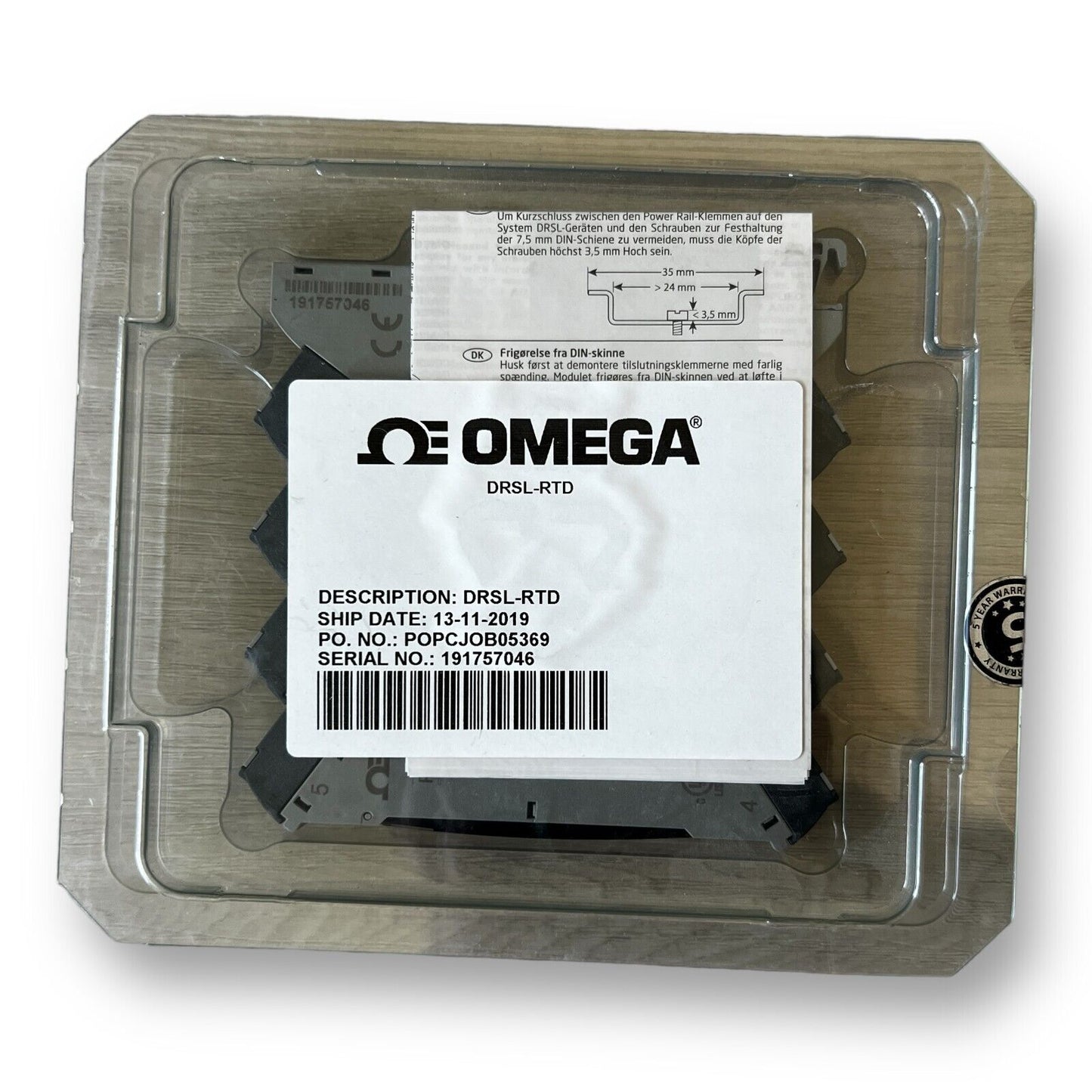 Omega Engineering DRSL-RTD Input Signal Conditioner DIN Rail Module - USA Seller - Premium from Omega Engineering - Just $132.99! Shop now at Engtechsupplies