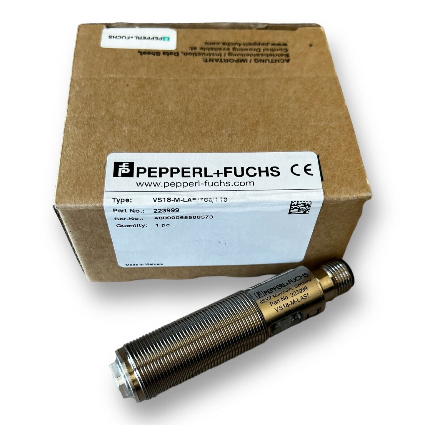NEW Pepperl+Fuchs VS18-M-LAS/76A/118 Through-Beam Optical Sensor - Emitter - Premium from Pepperl - Just $94.99! Shop now at Engtechsupplies