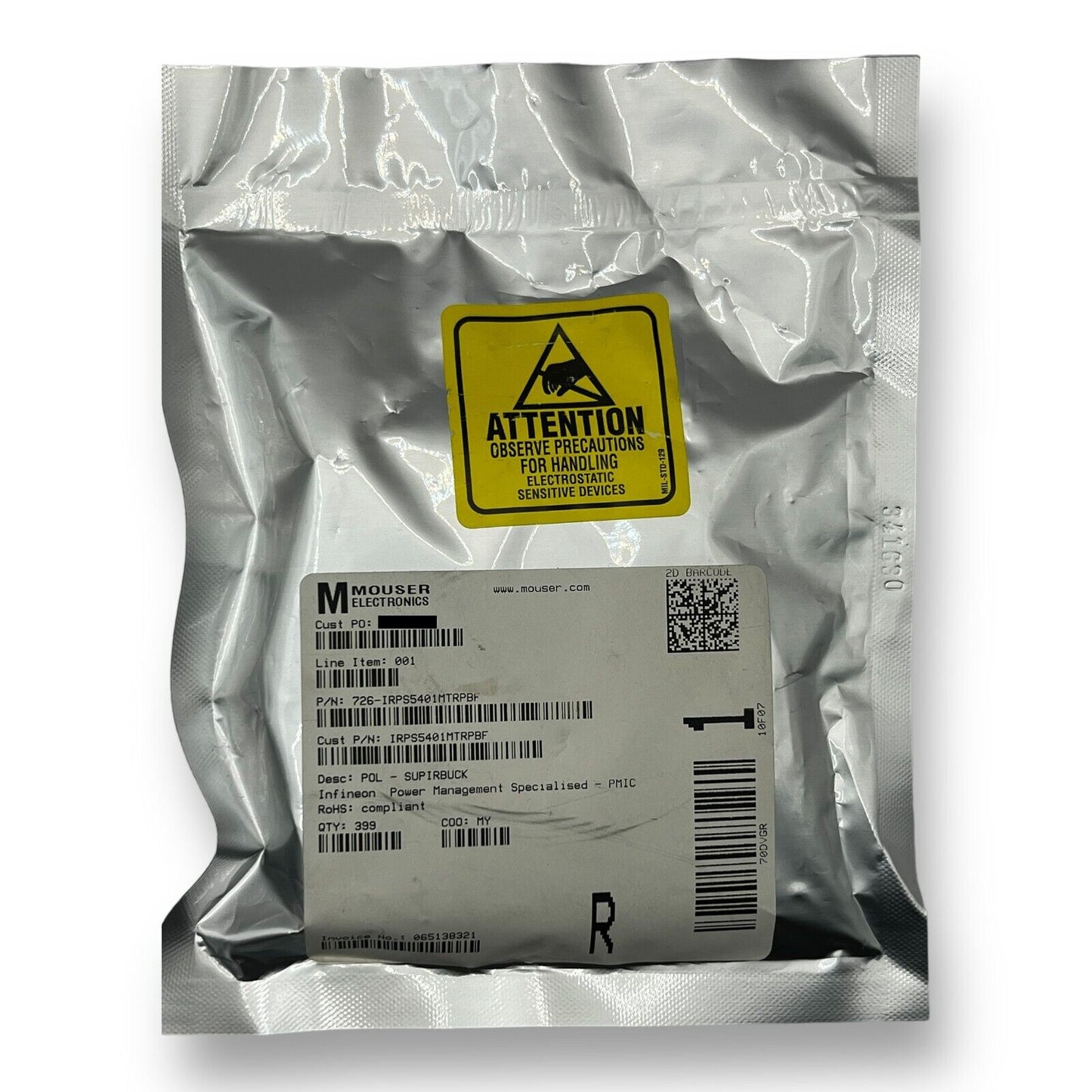 Inifineon IRPS5401MTRPBF New Power Management IC, PMIC 56-QFN - USA Seller - Premium from Infineon - Just $5.69! Shop now at Engtechsupplies