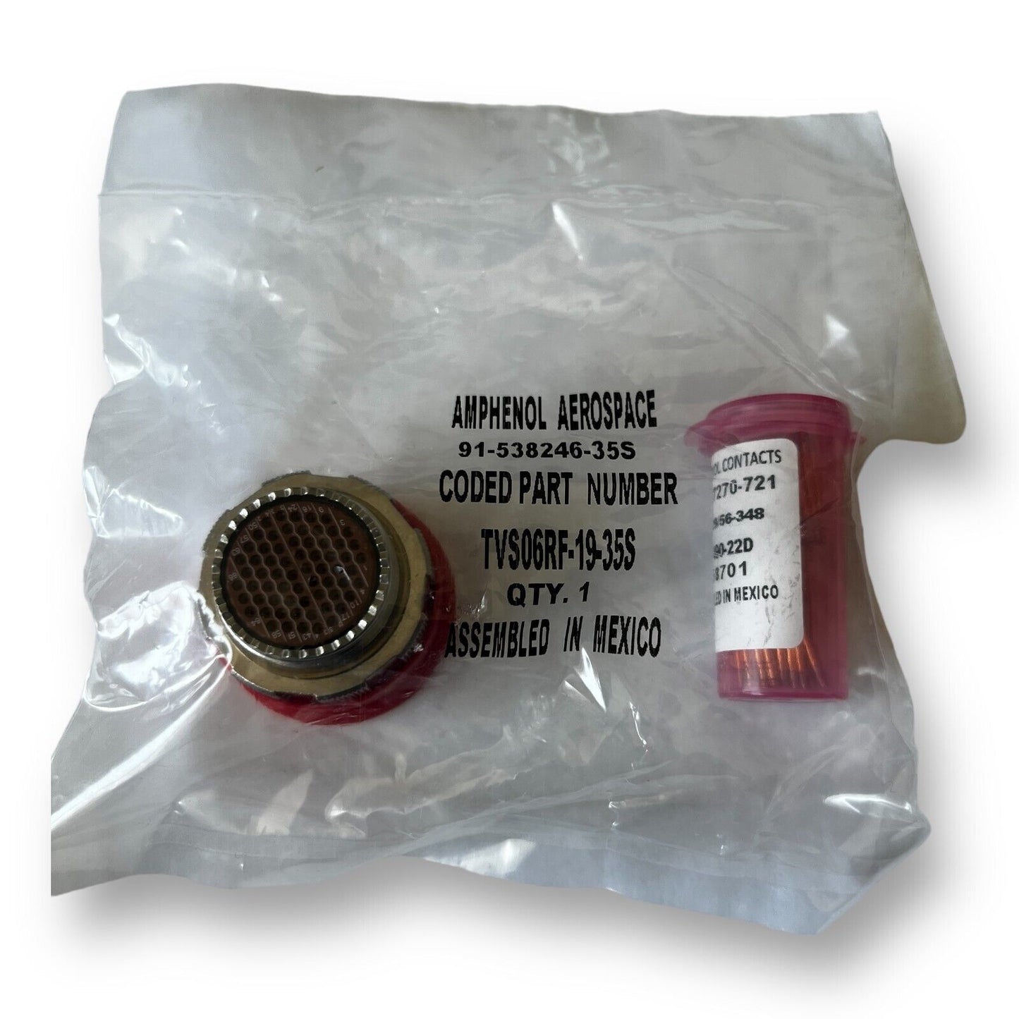 NEW Amphenol TVS06RF-19-35S - 66 Position Mil Spec Circular Connector - USA - Premium from Amphenol - Just $80.74! Shop now at Engtechsupplies