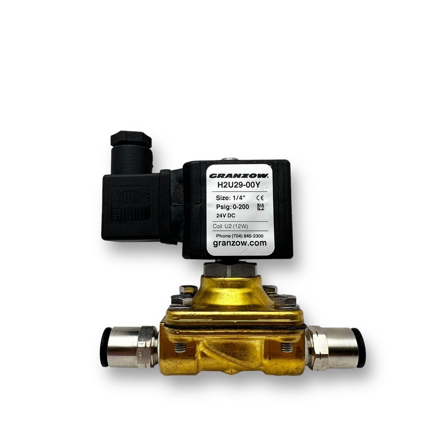 GRANZOW H2U29-00Y 24VDC 0-200PSIG Solenoid Valve 1/4” #09J41 - Premium from Granzow - Just $94.99! Shop now at Engtechsupplies