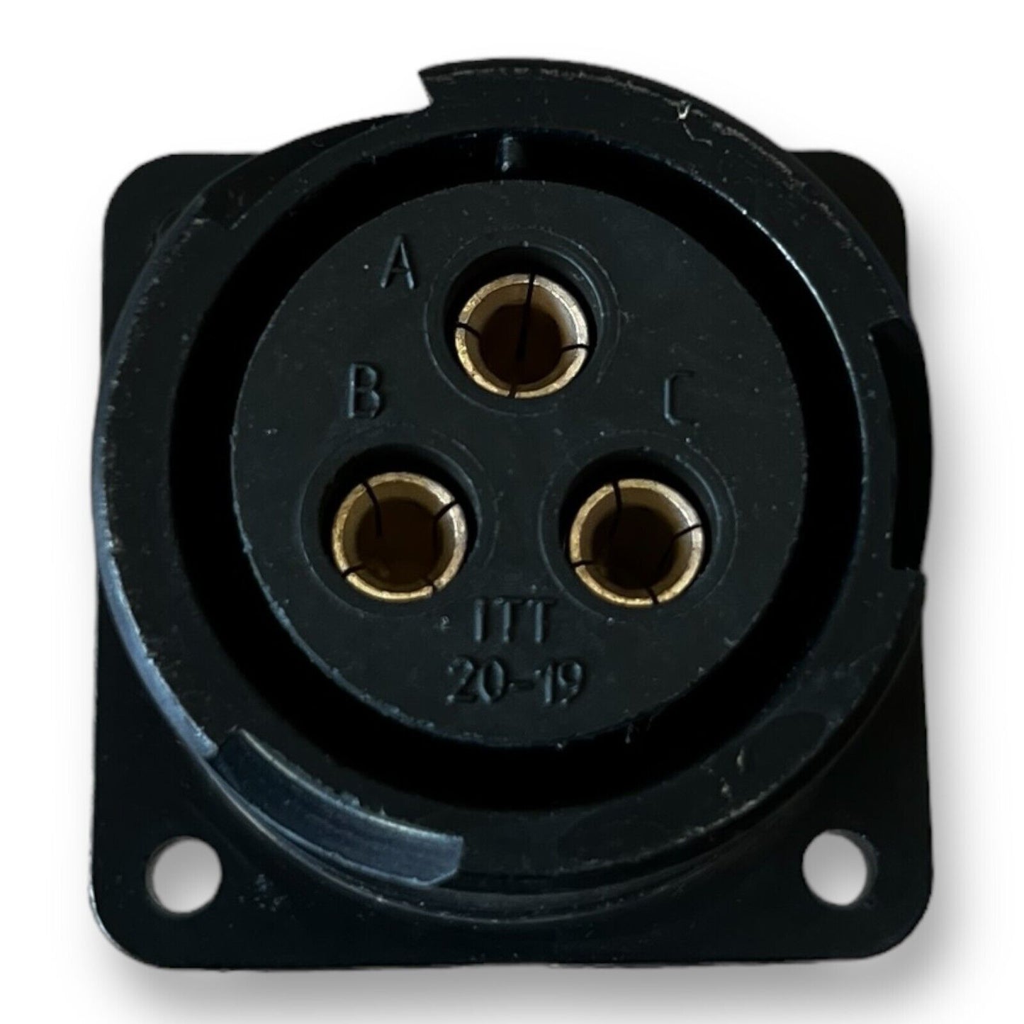 NEW ITT Cannon CA3102E20-19SBA232 3 Position Circular Connector, Panel Mount - Premium from ITT - Just $52.24! Shop now at Engtechsupplies