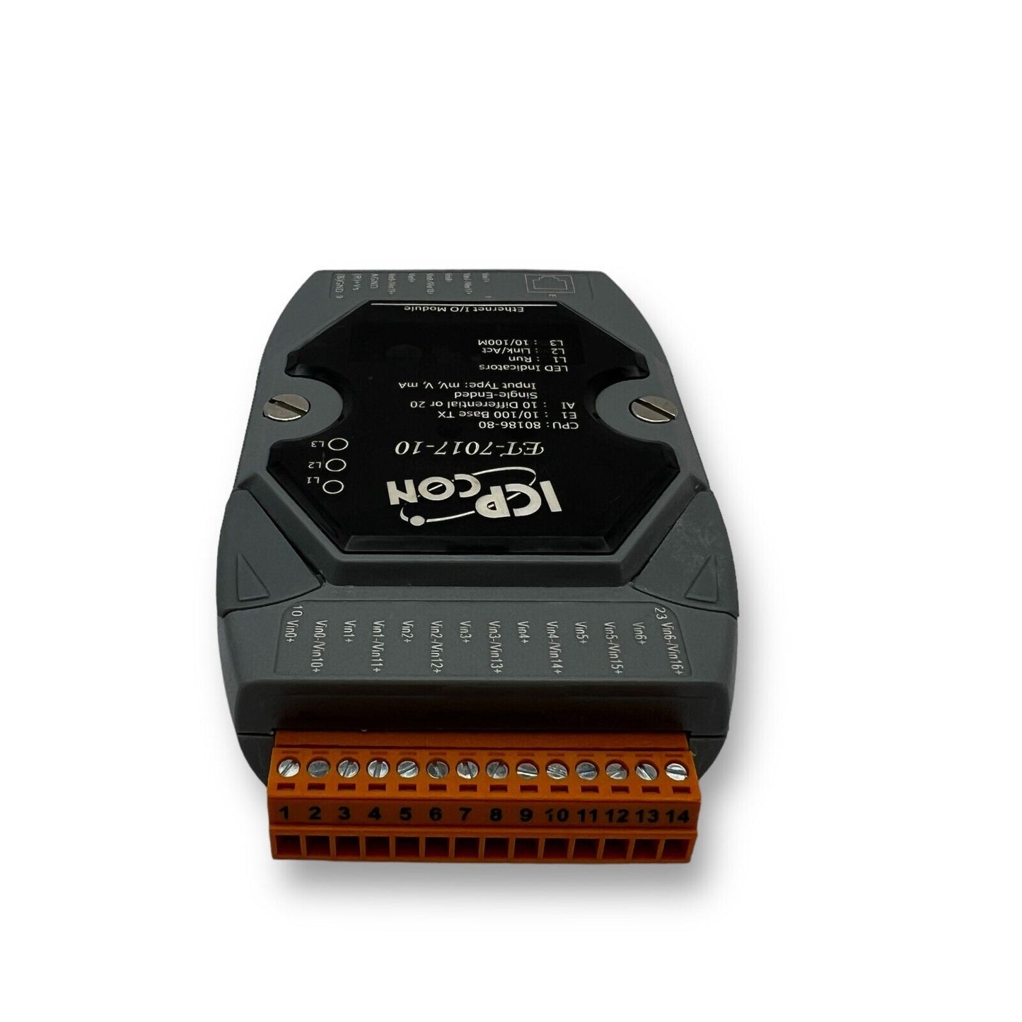 ICP DAS ET-7017-10 Data Acquisition Ethernet I/O Module with 10/20-ch AI - Premium from ICP - Just $284.05! Shop now at Engtechsupplies