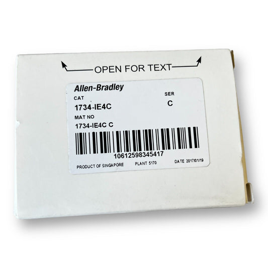 NEW Allen Bradley 1734-IE4C /C POINT I/O 4-Channel Point Analog Input Module - Premium  from Allen-Bradley - Just $284.99! Shop now at Engtechsupplies