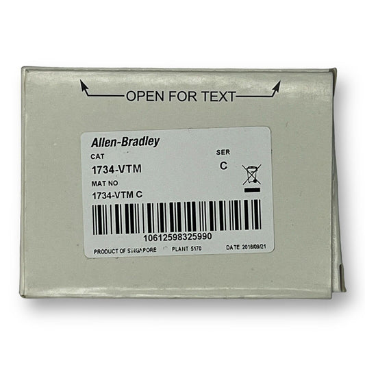 NEW ALLEN BRADLEY 1734-VTM POINT I/O SERIES C VOLTAGE TERMINAL MODULE - Premium  from Allen-Bradley - Just $37.99! Shop now at Engtechsupplies